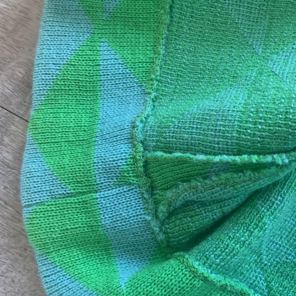 Vintage Geometric Abstract Double Breasted Sweater Coat - Picture 15 of 15